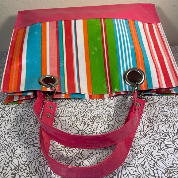 TWO'S Company Large PVC Beach Bag - Picture 7 of 14